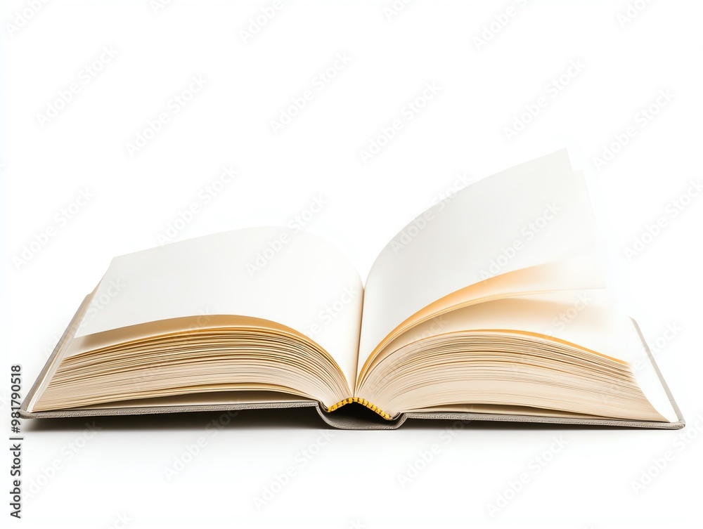 An open book with blank pages ready for notes, sketches, or inspiration. Ideal for creative projects and educational purposes. An open book with blank pages ready for notes, sketches, or inspiration. Ideal for creative projects and educational purposes.