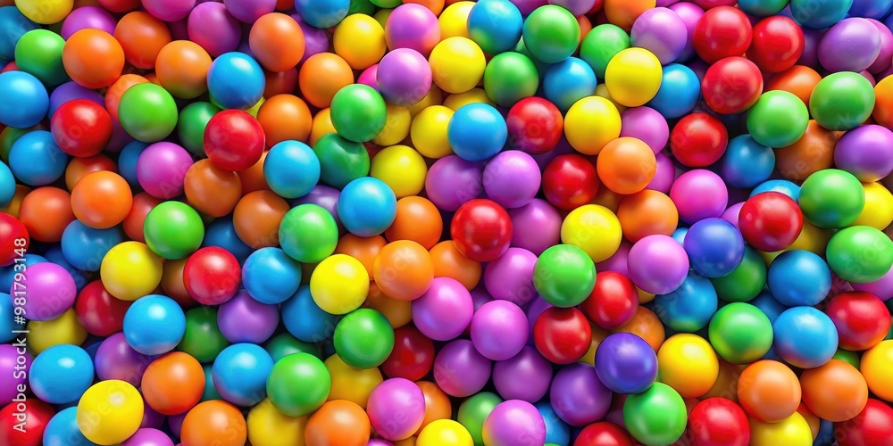 Colorful pile of rainbow balls, top view , , rendered, pile, rainbow, balls, colorful, top view, abstract, vibrant Colorful pile of rainbow balls, top view , , rendered, pile, rainbow, balls, colorful, top view, abstract, vibrant