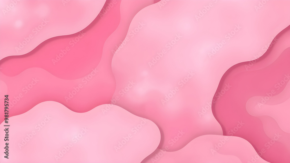 Fototapeta premium vector pink organic shape background