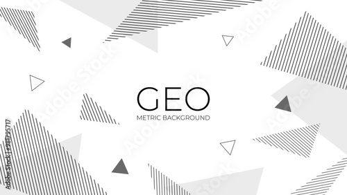 三角形を散らした背景