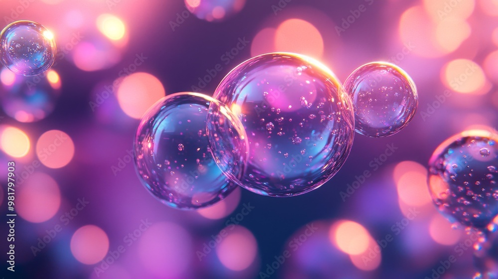 Abstract Sphere Reflections with Bokeh Lights Abstract Sphere Reflections with Bokeh Lights