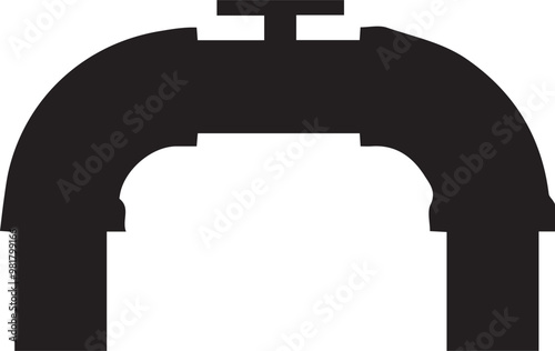 Oil icon symbol vector image Illustration
 photo