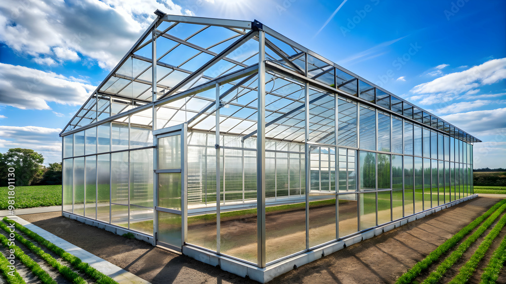 Metal frame and plastic roof of a greenhouse, greenhouse, metal structure, plastic, roof, gardening, horticulture Metal frame and plastic roof of a greenhouse, greenhouse, metal structure, plastic, roof, gardening, horticulture