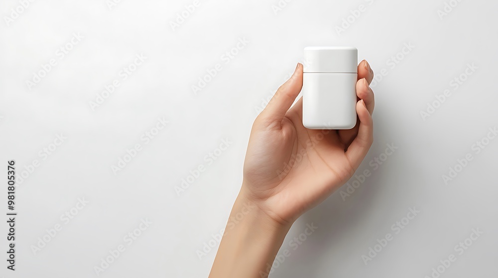 White Bottle in Hand White Bottle in Hand