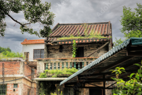 Foshan city, Guangdong province, China. Dadun Ancient Village of Lecong Town, Shunde has a long history and has been established for 750 years. A shining example of the Lingnan style.