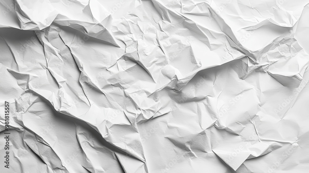 Crumpled White Paper Texture Crumpled White Paper Texture