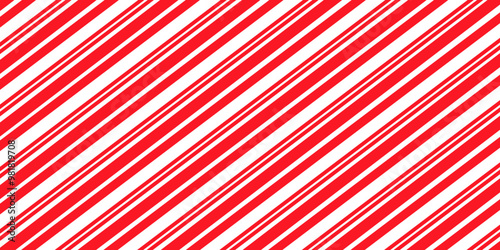 Candy cane stripe pattern. Seamless Christmas background. Vector illustration.