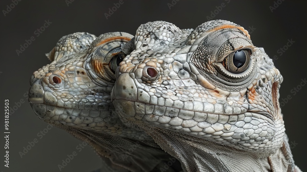 Fototapeta premium Close-Up Portrait of a Lizard's Eye