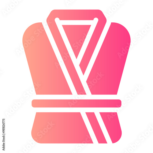 bath robe gradient icon