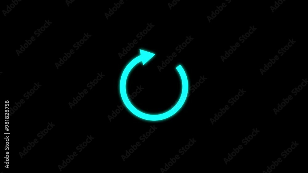 Refresh with retry icon animation. isolated. Loading vector icon. 4k video. Refresh with retry icon animation. isolated. Loading vector icon. 4k video.