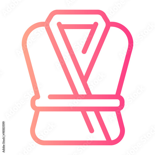 bath robe gradient icon