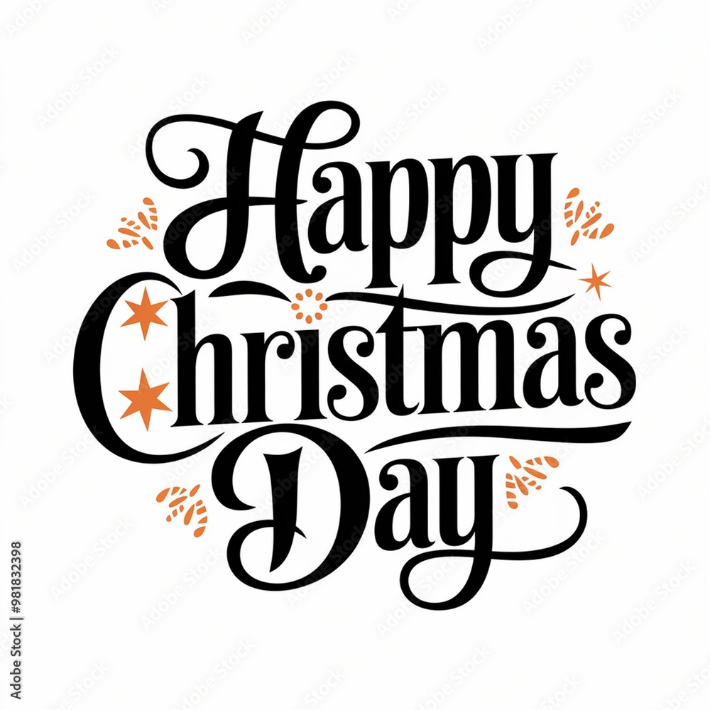 Fototapeta premium Happy Christmas Day Design