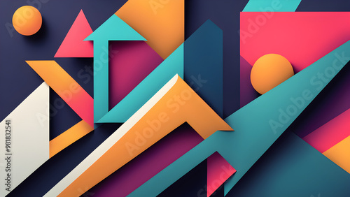 Wallpaper Mural Geometric Graphics Background Torontodigital.ca