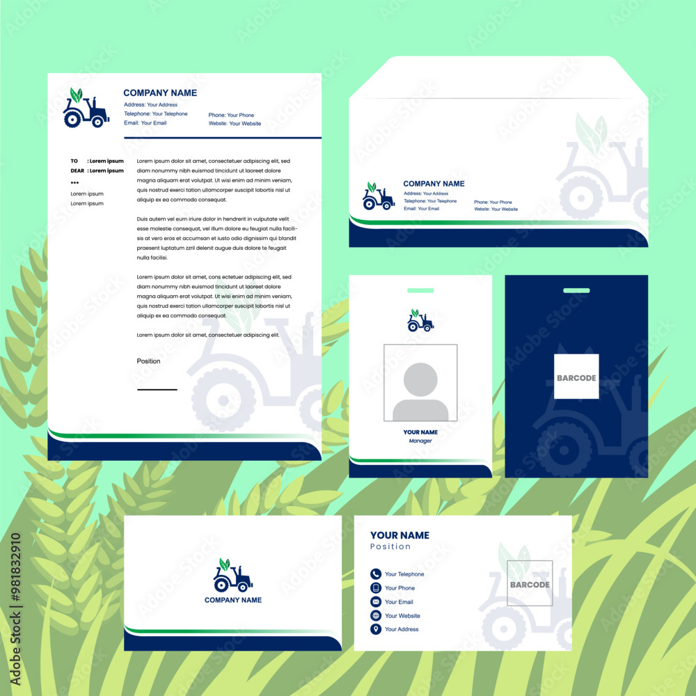 Naklejka premium Corporate Identity Template