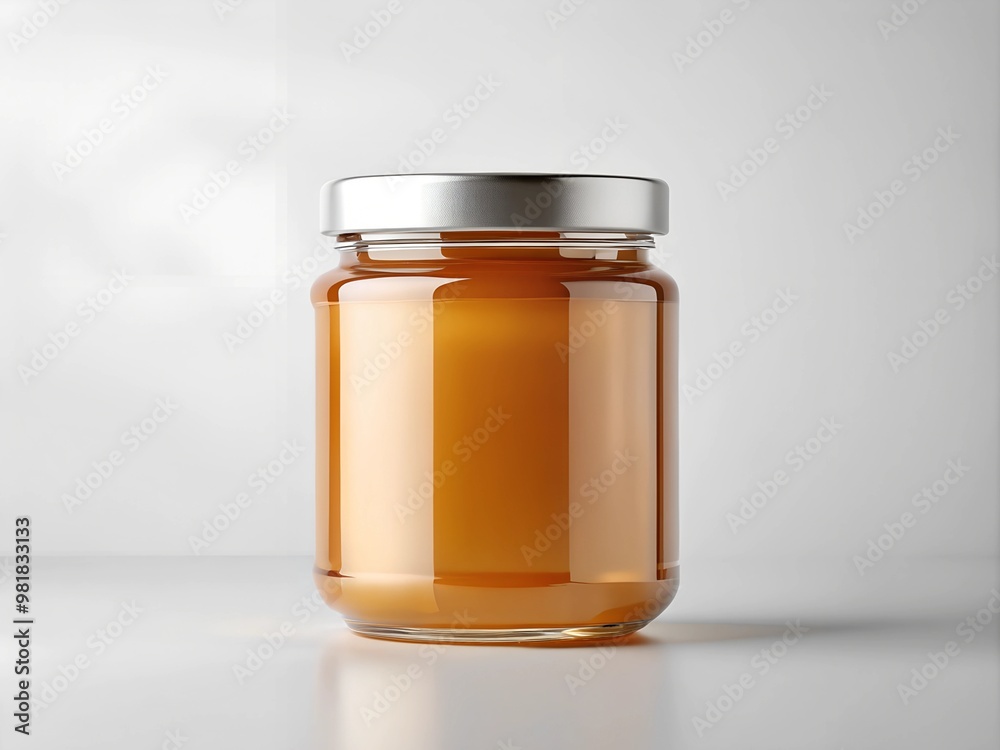 white label Honey Jar mock-up. AI Generative white label Honey Jar mock-up. AI Generative