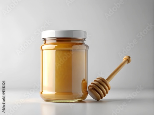 white label Honey Jar mock-up. AI Generative