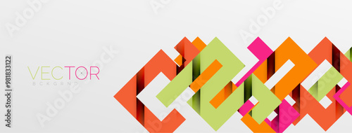 Color bend lines with shadow texture effect. Vector Illustration For Wallpaper, Banner, Background, Card, Book Illustration, landing page