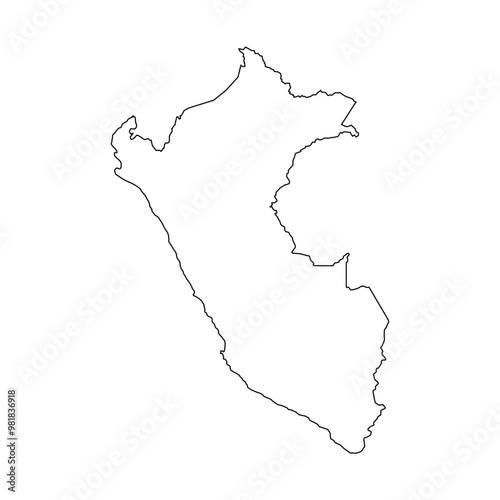Peru map icon