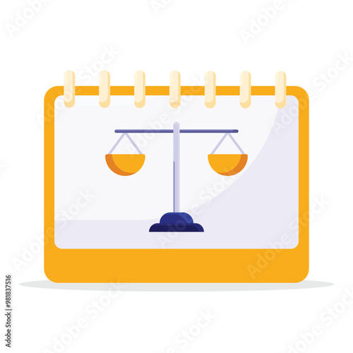 Judgement date icon. Subtable to place on security, crime, etc.