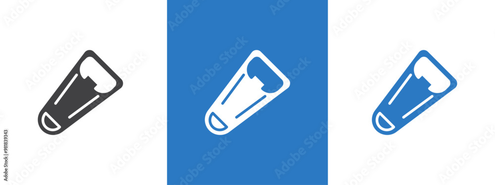 Bottle opener icon thin line illustration Bottle opener icon thin line illustration