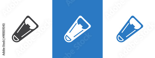 Bottle opener icon thin line illustration