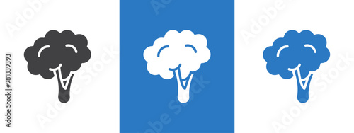 broccoli icon thin line illustration