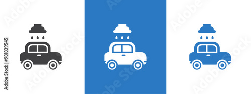 carwash icon thin line illustration