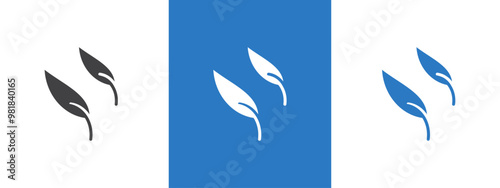 falcate icon thin line illustration