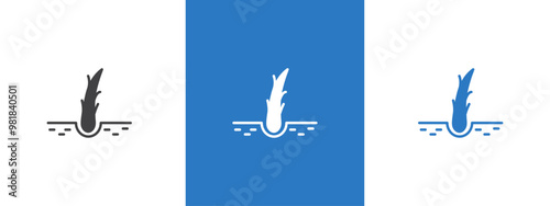 Hair Split Ends icon thin line illustration