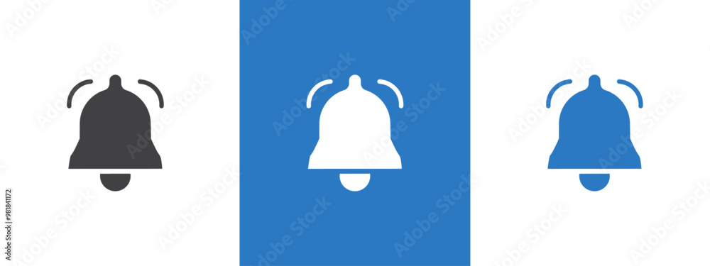 Notification bell icon thin line illustration Notification bell icon thin line illustration