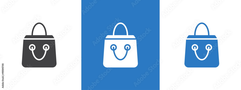 Shopping bag icon thin line illustration Shopping bag icon thin line illustration