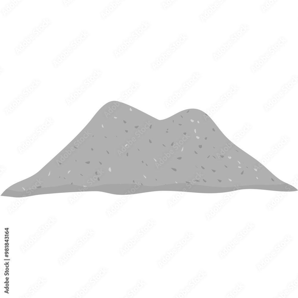 Pile of Cement Powder Pile of Cement Powder