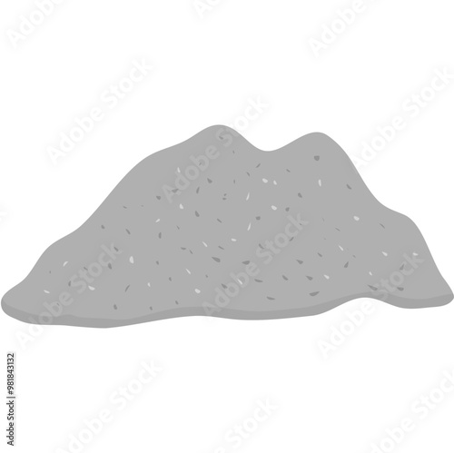 Pile of Cement Powder