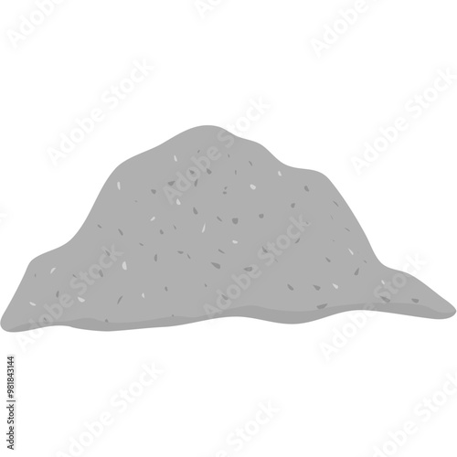 Pile of Cement Powder