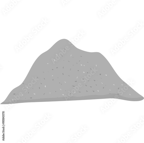 Pile of Cement Powder