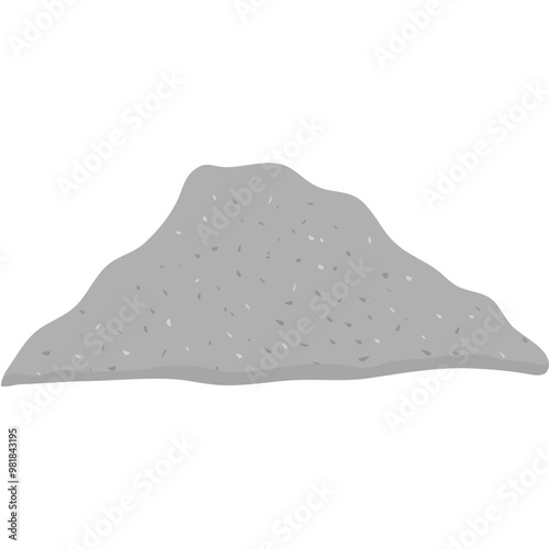 Pile of Cement Powder