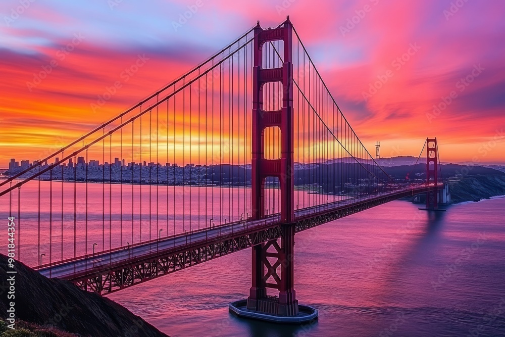 Fototapeta premium Golden Gate Bridge at Sunset