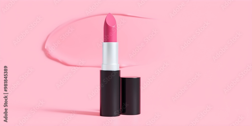Pink Lipstick:  Creamy Texture and Soft Lighting