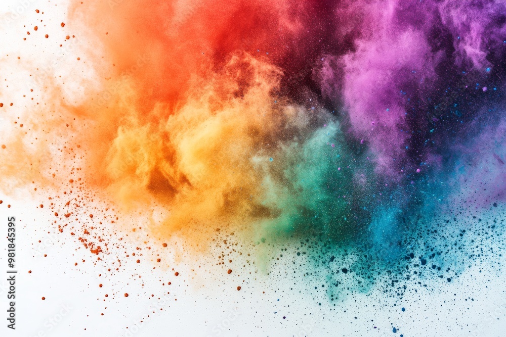 Fototapeta premium Abstract Colorful Powder Explosion