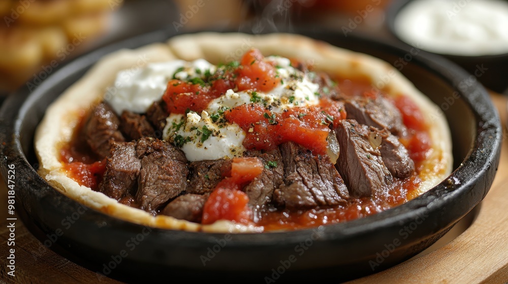 Tasty Beef Dish with Tomato and Cream Sauce Tasty Beef Dish with Tomato and Cream Sauce
