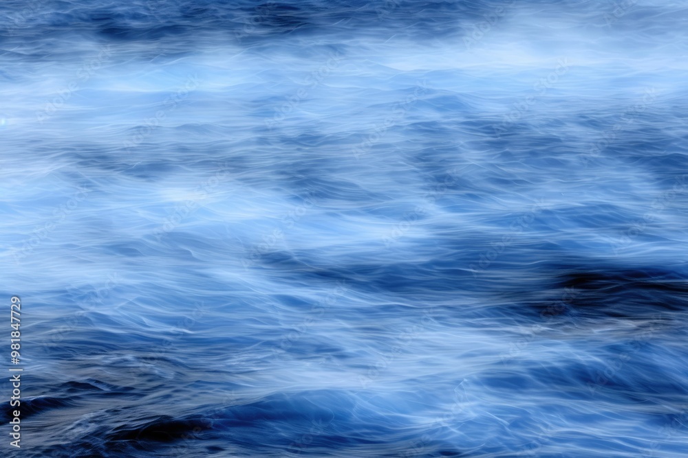 A body of water with a misty, hazy atmosphere A body of water with a misty, hazy atmosphere