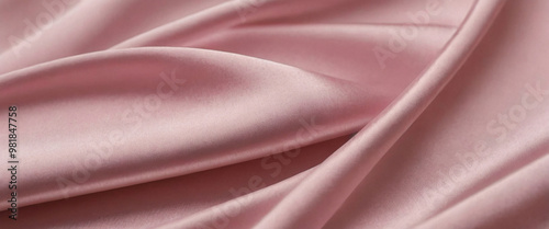 Pink Satin Fabric, Soft and Luxurious