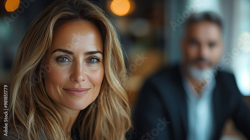 Wallpaper Mural A woman smiles softly, looking directly at the camera. Torontodigital.ca