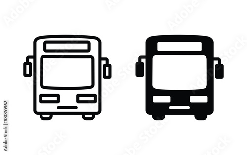 bus icon vector