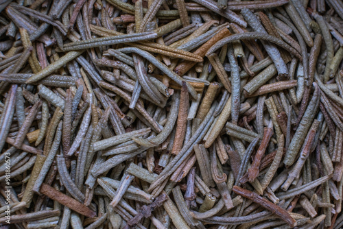 close up dried spices