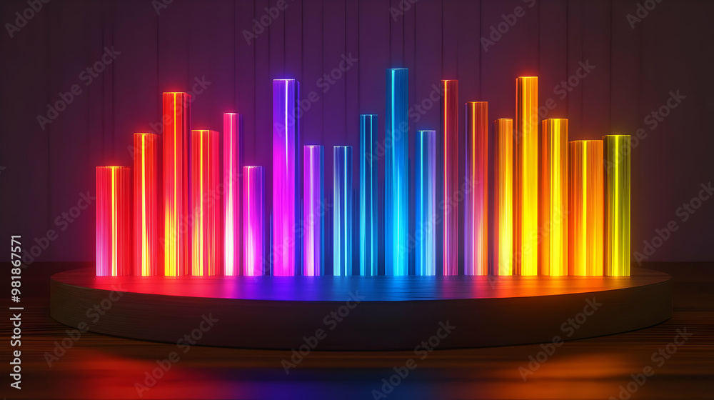 3D Holographic Political Spectrum Analyzer Concept - Wide Shot Displaying Candidate Positions with Color-Coded Ideologies on Isolated White Background 3D Holographic Political Spectrum Analyzer Concept - Wide Shot Displaying Candidate Positions with Color-Coded Ideologies on Isolated White Background