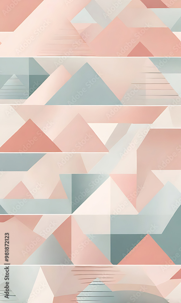 A clean and modern geometric pattern in soft pastel colors, with sharp lines and triangles creating a minimalist yet stylish mobile wallpaper design. A clean and modern geometric pattern in soft pastel colors, with sharp lines and triangles creating a minimalist yet stylish mobile wallpaper design.