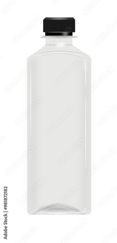 Empty plastic bottle vector Empty plastic bottle vector