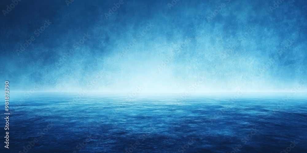 Abstract Blue Sky and Ocean Horizon with Grunge Texture Abstract Blue Sky and Ocean Horizon with Grunge Texture