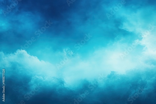 Abstract Blue Sky with White Clouds